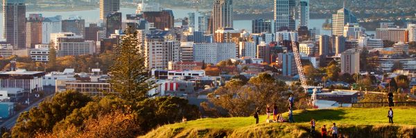 View of Auckland city from Mount Eden